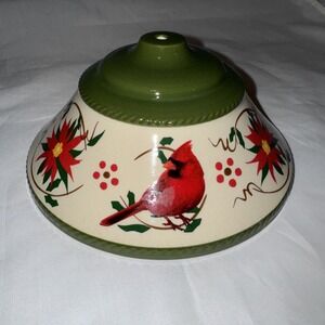 Temptations by Tara poinsettia replacement Cardinal lid No Hardware